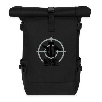Power center - Roll Top Backpack - black - Front