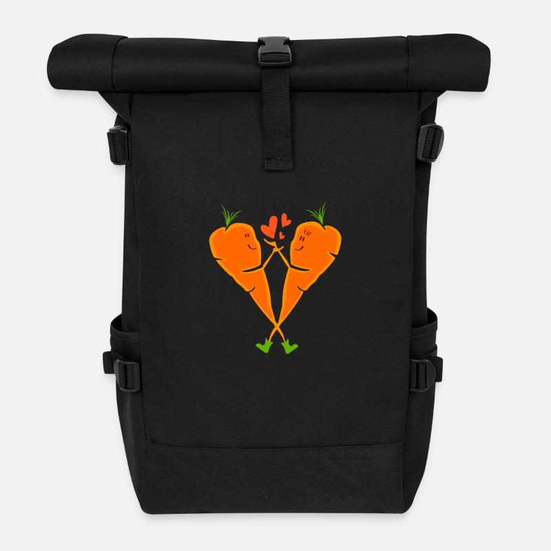 Carrots In Love - Sac à dos roll top - noir