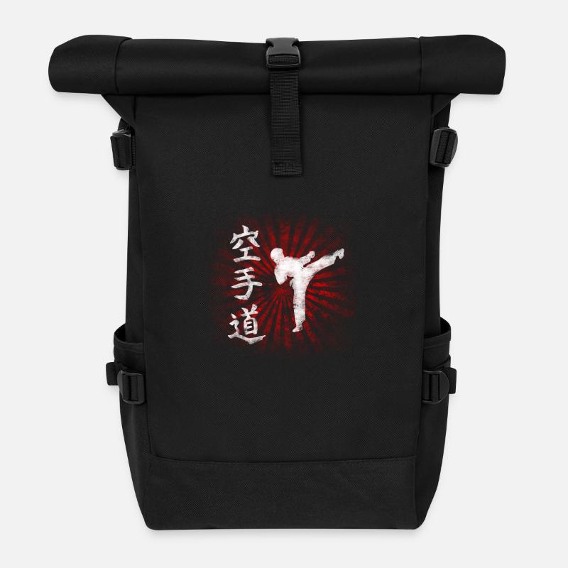 Rising Karatédo - Roll Top Backpack - black