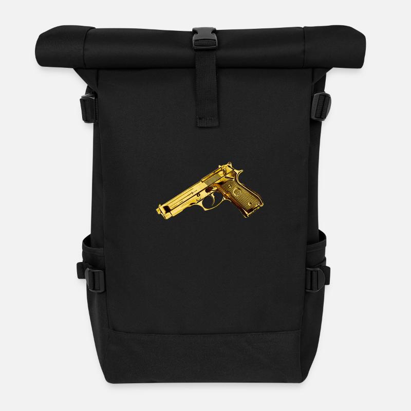 gun - Rolltop Rucksack - Schwarz