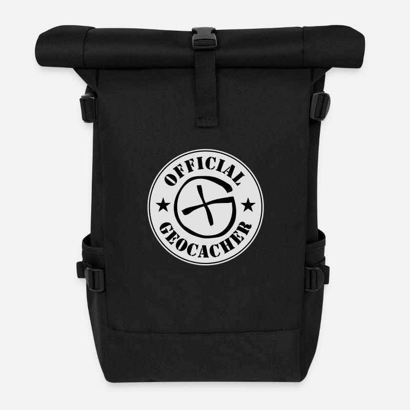 Geocaching - Roll Top Backpack - black