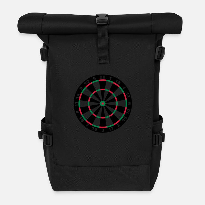 Target for darts - Roll Top Backpack - black