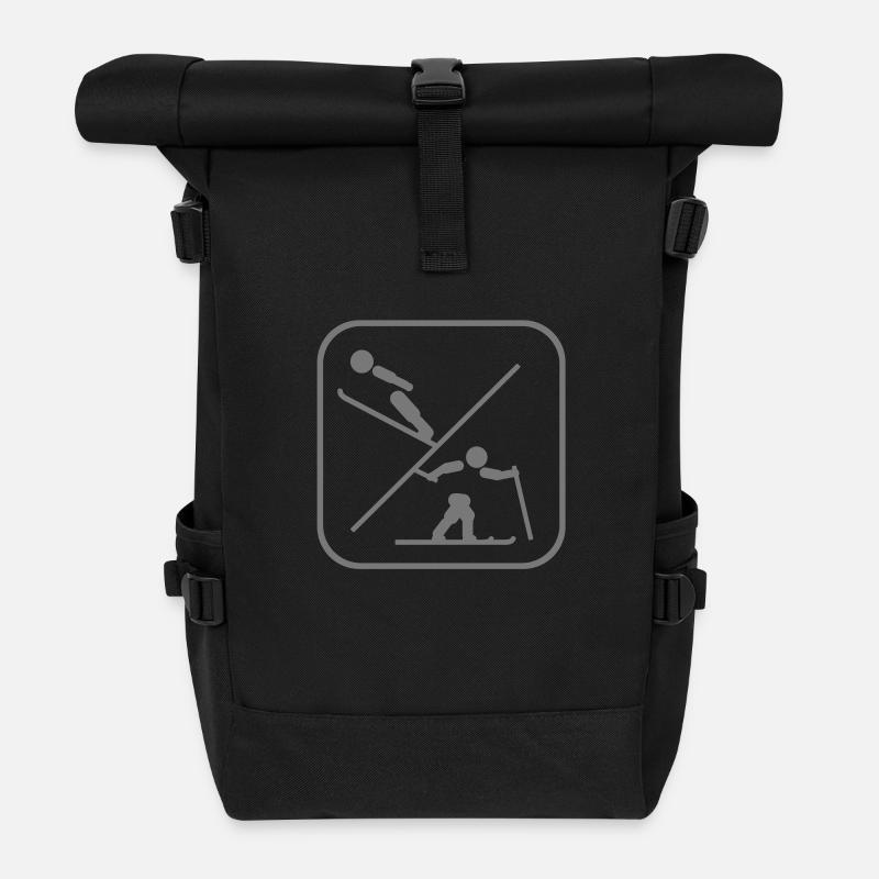 nordic combined - Rolltop Rucksack - Schwarz