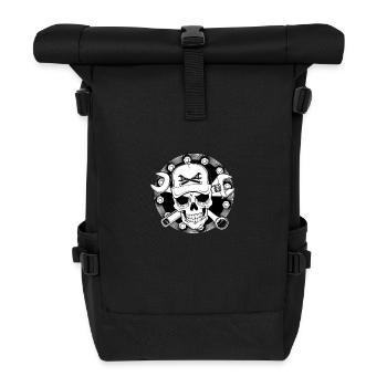 Custom Skull - Sac à dos roll top - noir - Devant