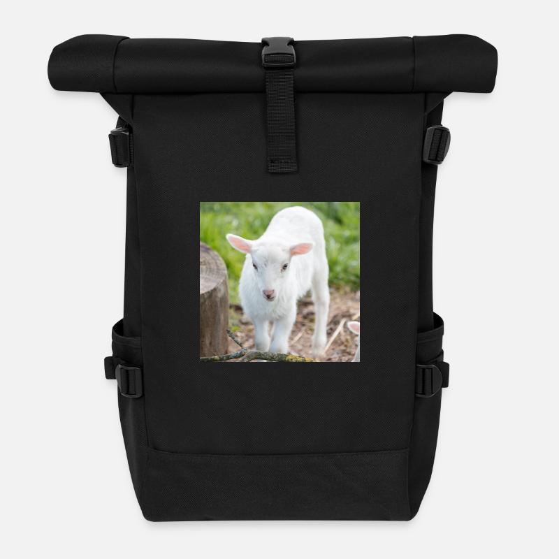 Agneau agneau - Sac à dos roll top - noir