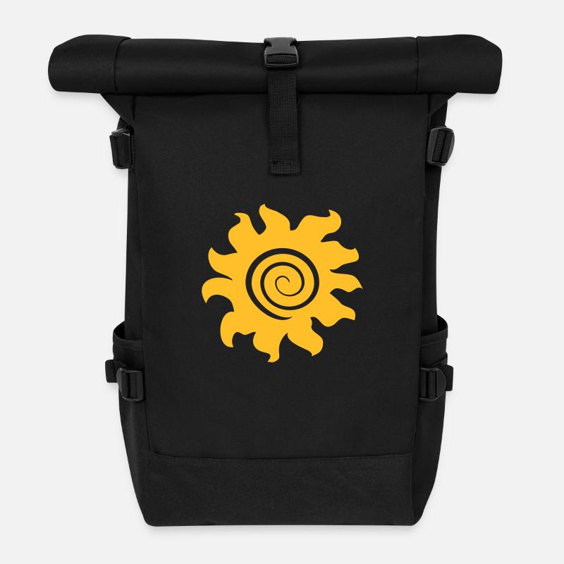 sonne - Rolltop Rucksack - Schwarz