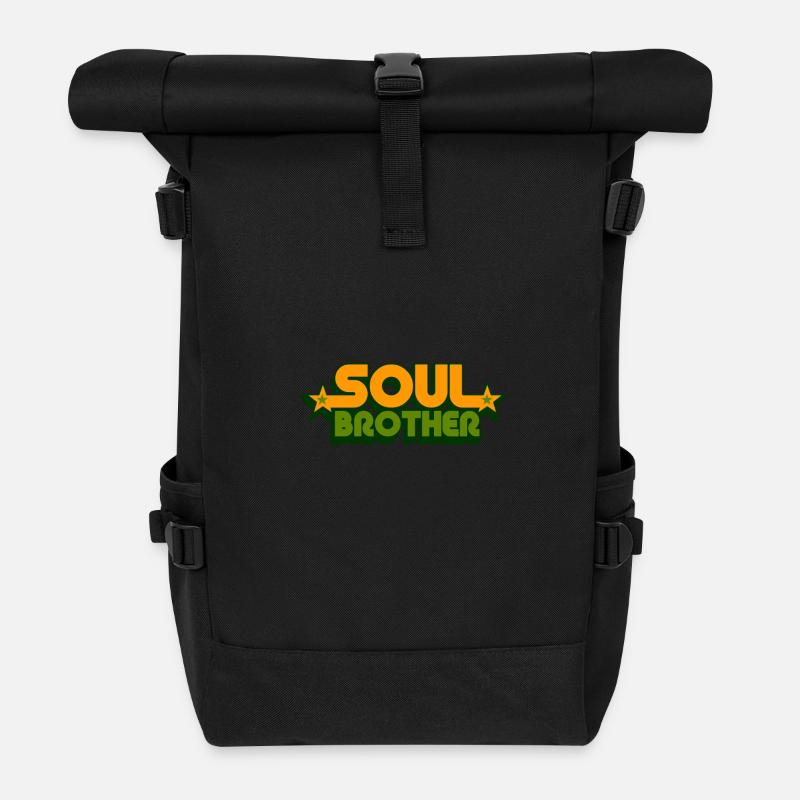 soul brother - Sac à dos roll top - noir