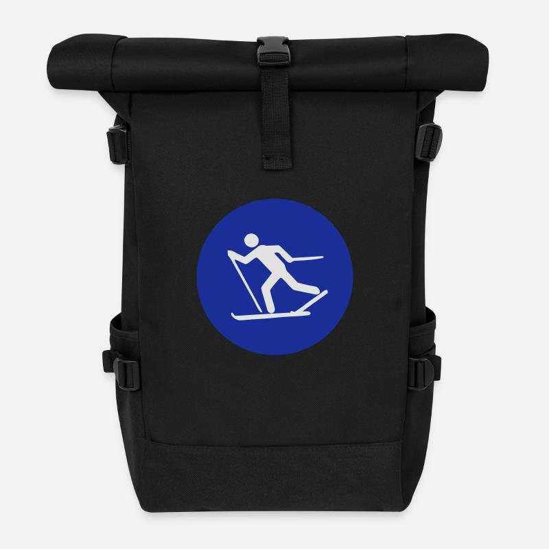 langlauf - Rolltop Rucksack - Schwarz