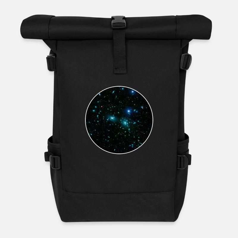 Galaxy - Space - Sterne - Cosmic - Kunst - - Rolltop Rucksack - Schwarz