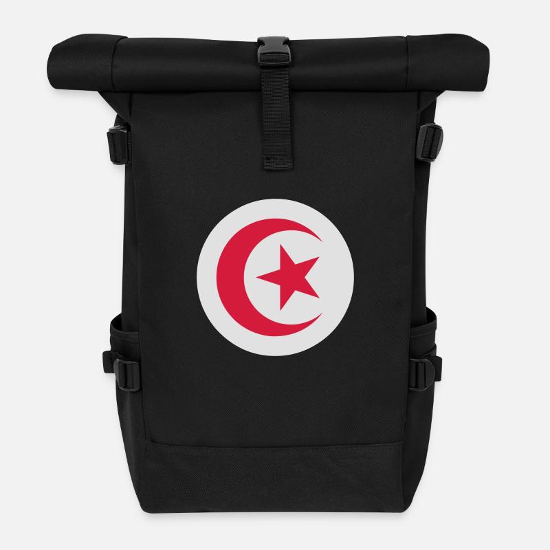 Tunisie - Sac à dos roll top - noir