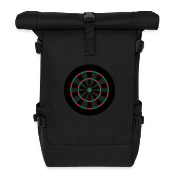 Dart Board - Sac à dos roll top - noir - Devant