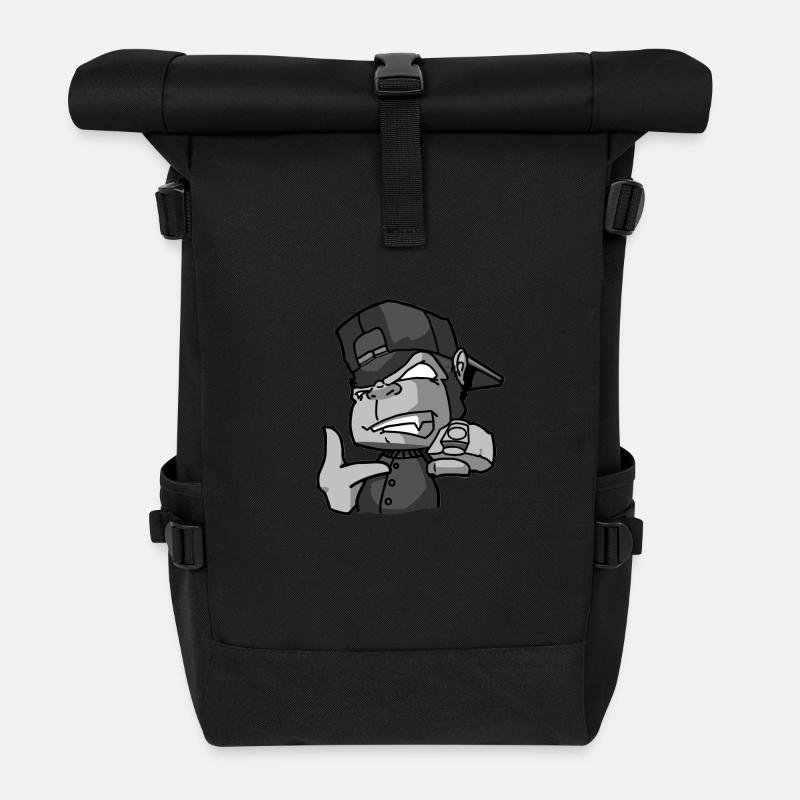 Monkey - Rolltop Rucksack - Schwarz