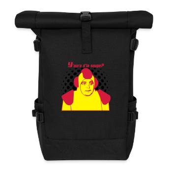 y'aura d'la soupe jacques villeret - Sac à dos roll top - noir - Devant