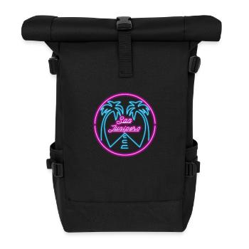 Vacation Spot - Roll Top Backpack - black - Front