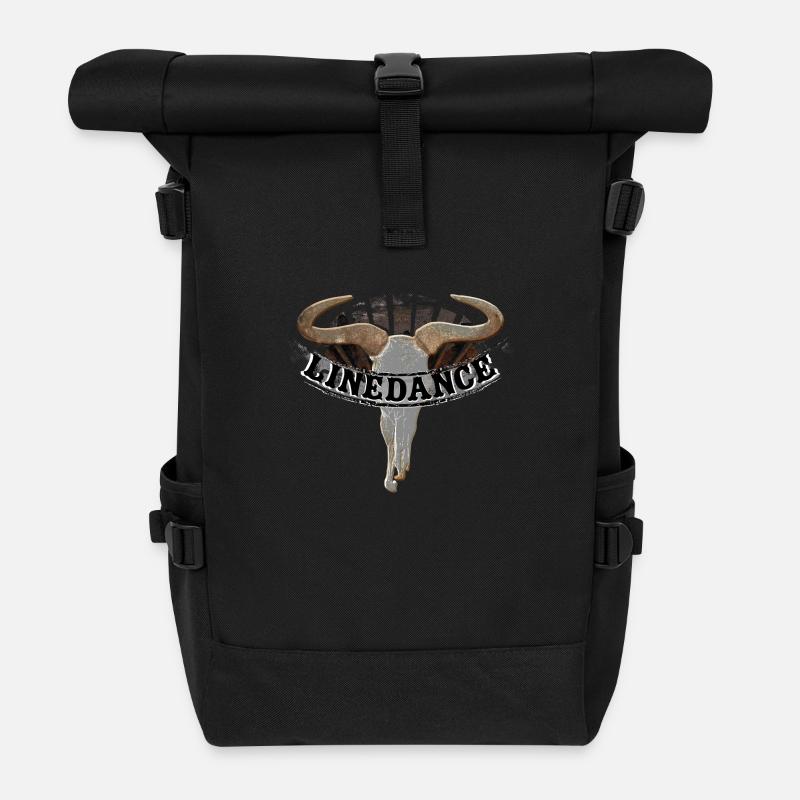 kl_linedance34b - Rolltop Rucksack - Schwarz