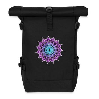 Mandala - Rolltop Rucksack - Schwarz - Vorne