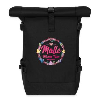 malle maedels tour - Rolltop Rucksack - Schwarz - Vorne