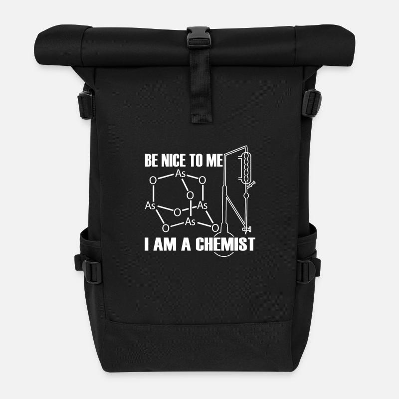 chemiker / chemie / chemist - Rolltop Rucksack - Schwarz