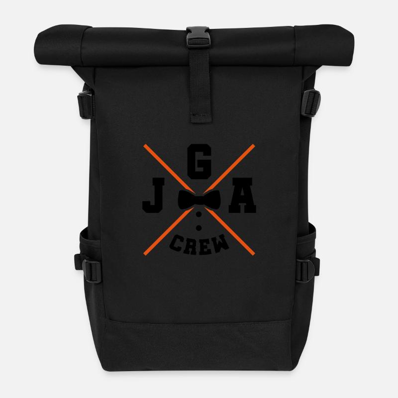 jga crew - Rolltop Rucksack - Schwarz