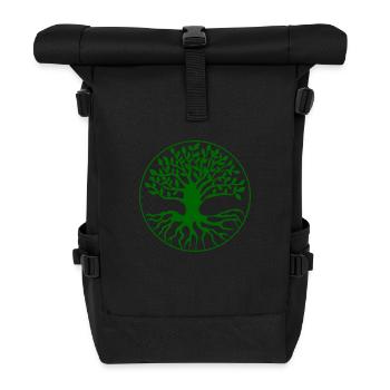 Tree Tree of Life - Roll Top Backpack - black - Front