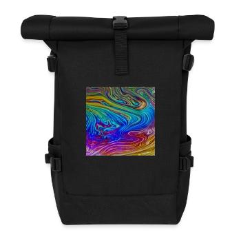 Colorful colorful - Roll Top Backpack - black - Front