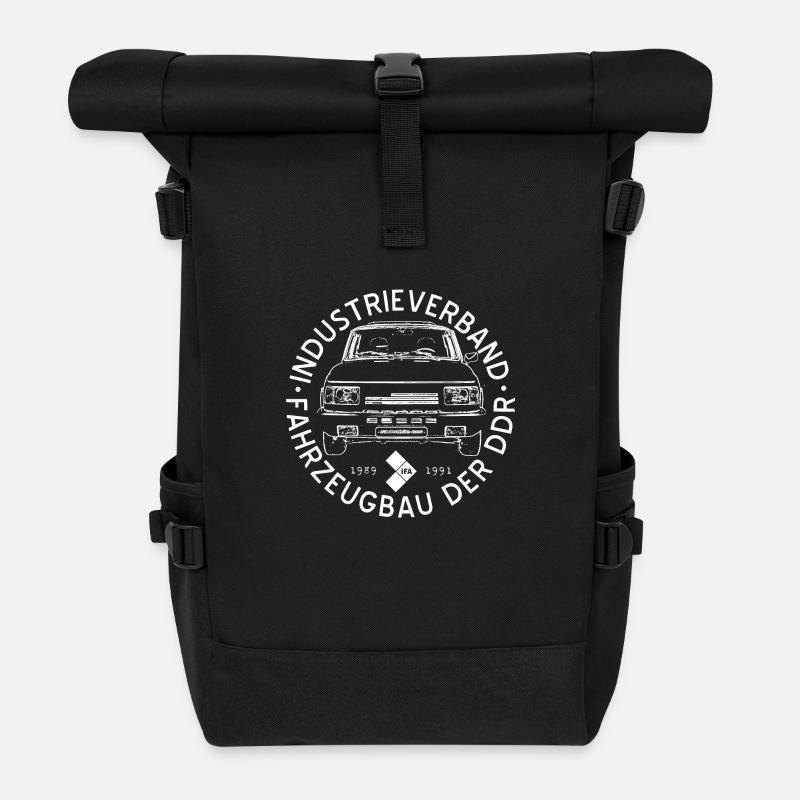 IFA mobile DDR - Wartburg 1.3 - Rolltop Rucksack - Schwarz