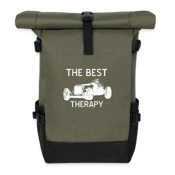 Car - Roll Top Backpack - olive/black - Front