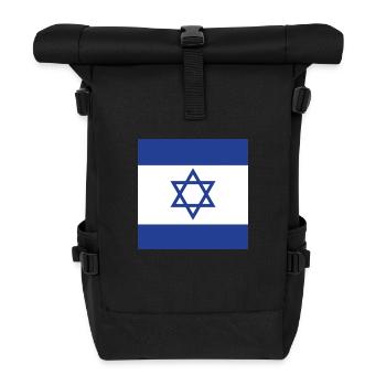 Drapeau d'Israël, étoile de David, cadeau de l'État juif - Sac à dos roll top - noir - Devant