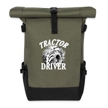 Tracteur - Sac à dos roll top - olive/noir - Devant