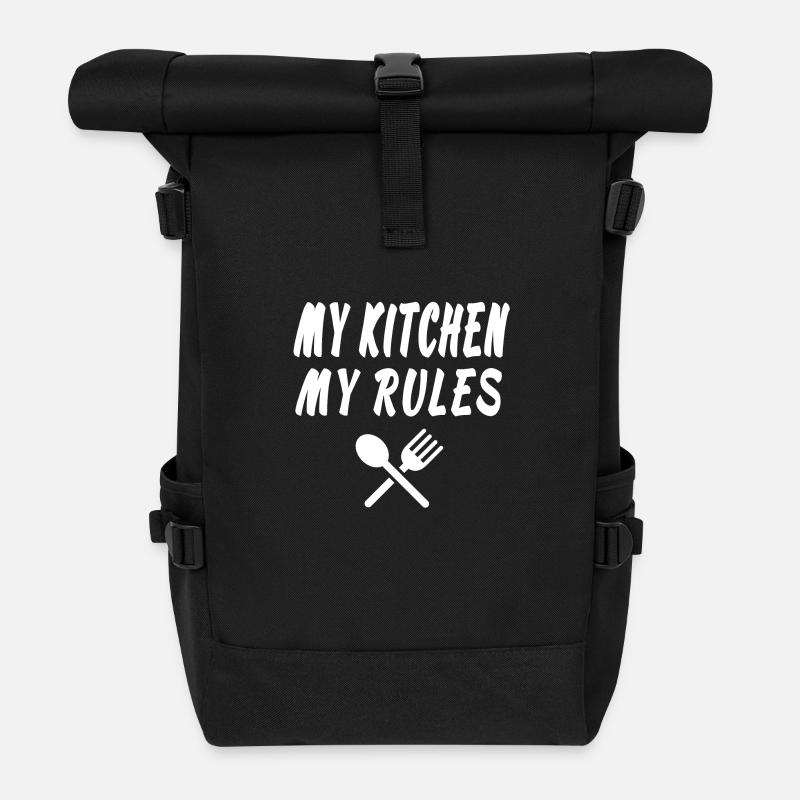 Küche - Rolltop Rucksack - Schwarz