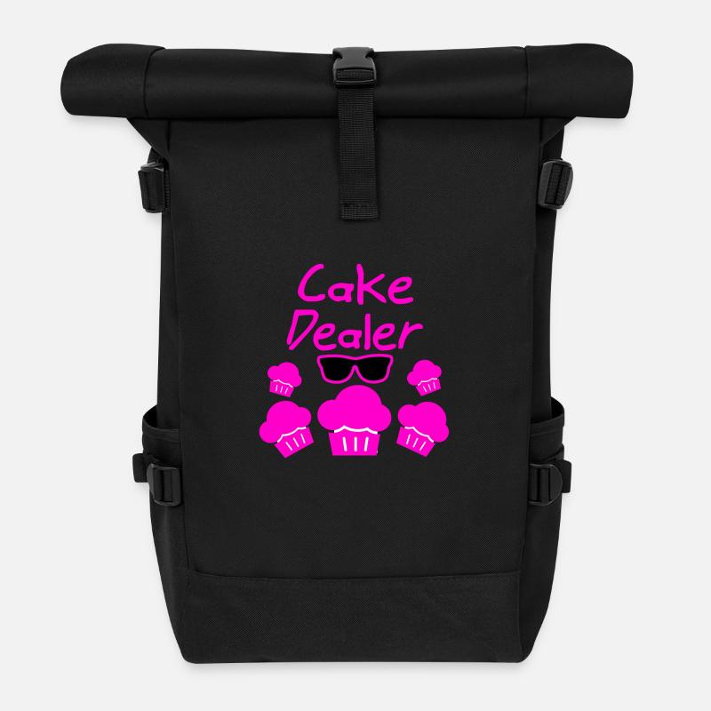 Kuchen - Rolltop Rucksack - Schwarz