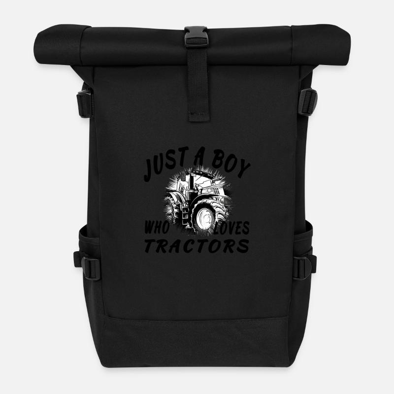 Traktor - Rolltop Rucksack - Schwarz