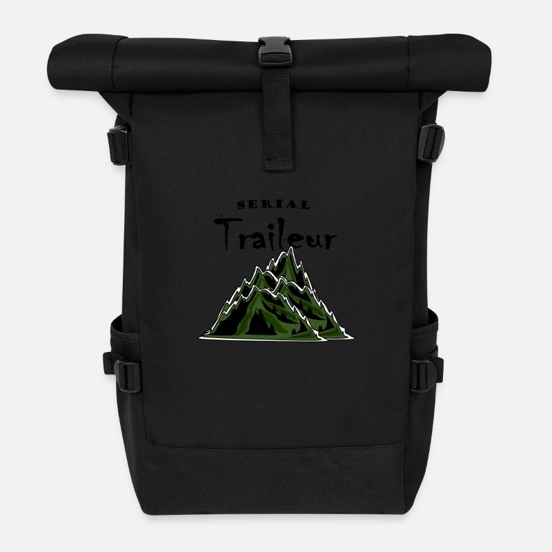 Trail Serial traileur - Sac à dos roll top - noir