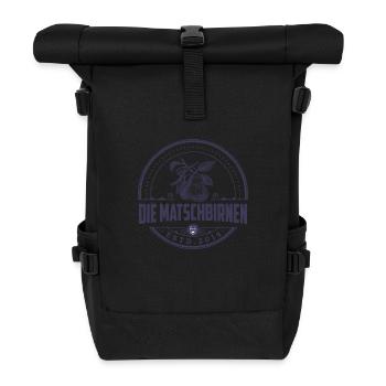 Matschbirnen einfarbig 1 - Rolltop Rucksack - Schwarz - Vorne
