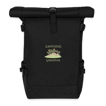Gardening Grandma - Rolltop Rucksack - Schwarz - Vorne