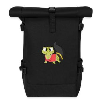 Lady Gecko - Roll Top Backpack - black - Front