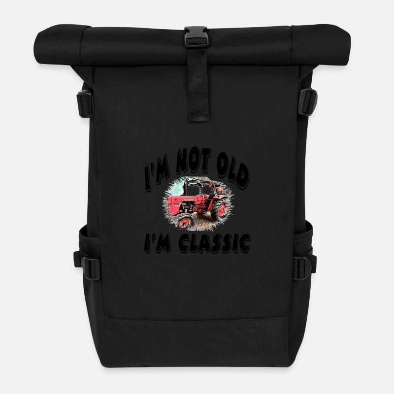 Traktor - Rolltop Rucksack - Schwarz