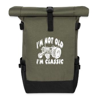 Tracteur - Sac à dos roll top - olive/noir - Devant
