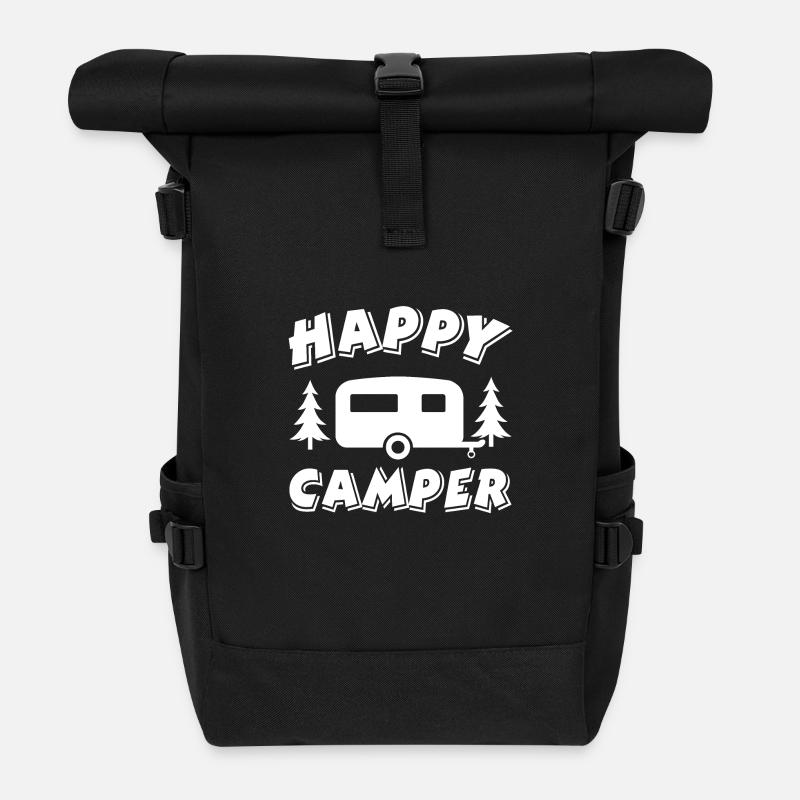 Camper - Rolltop Rucksack - Schwarz