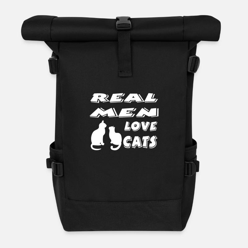 Félin - Sac à dos roll top - noir