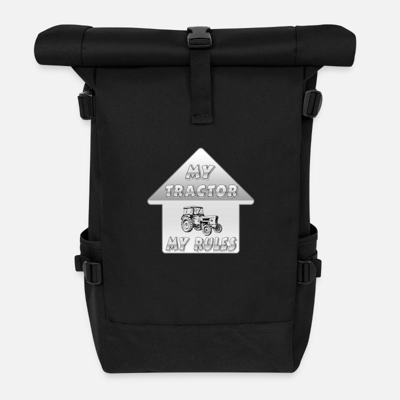 Traktor - Rolltop Rucksack - Schwarz