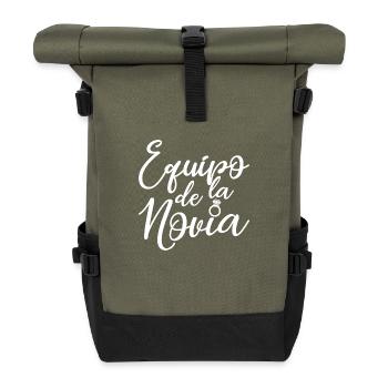 Equipo dela Novia Team Bride Wedding Bridesmaid - Roll Top Backpack - olive/black - Front