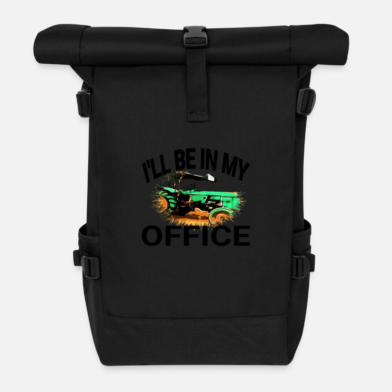 Traktor - Rolltop Rucksack - Schwarz