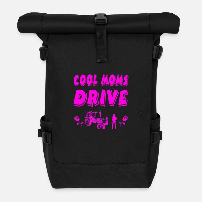 Tracteur - Sac à dos roll top - noir