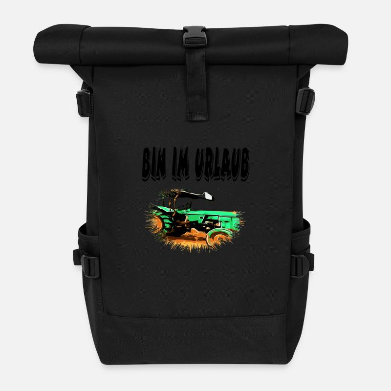 Traktor - Rolltop Rucksack - Schwarz
