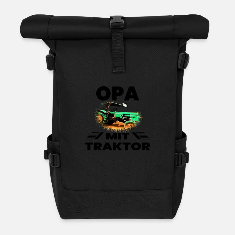 Traktor - Rolltop Rucksack - Schwarz