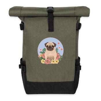 Mops - Rolltop Rucksack - Olive/Schwarz - Vorne