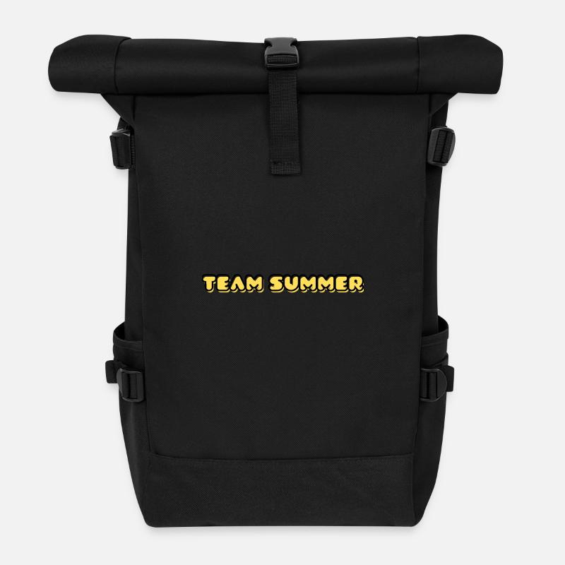 TEAM SUMMER - Roll Top Backpack - black