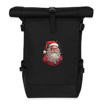 Santa Claus - Roll Top Backpack - black - Front