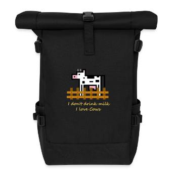 LoveCows - Roll Top Backpack - black - Front